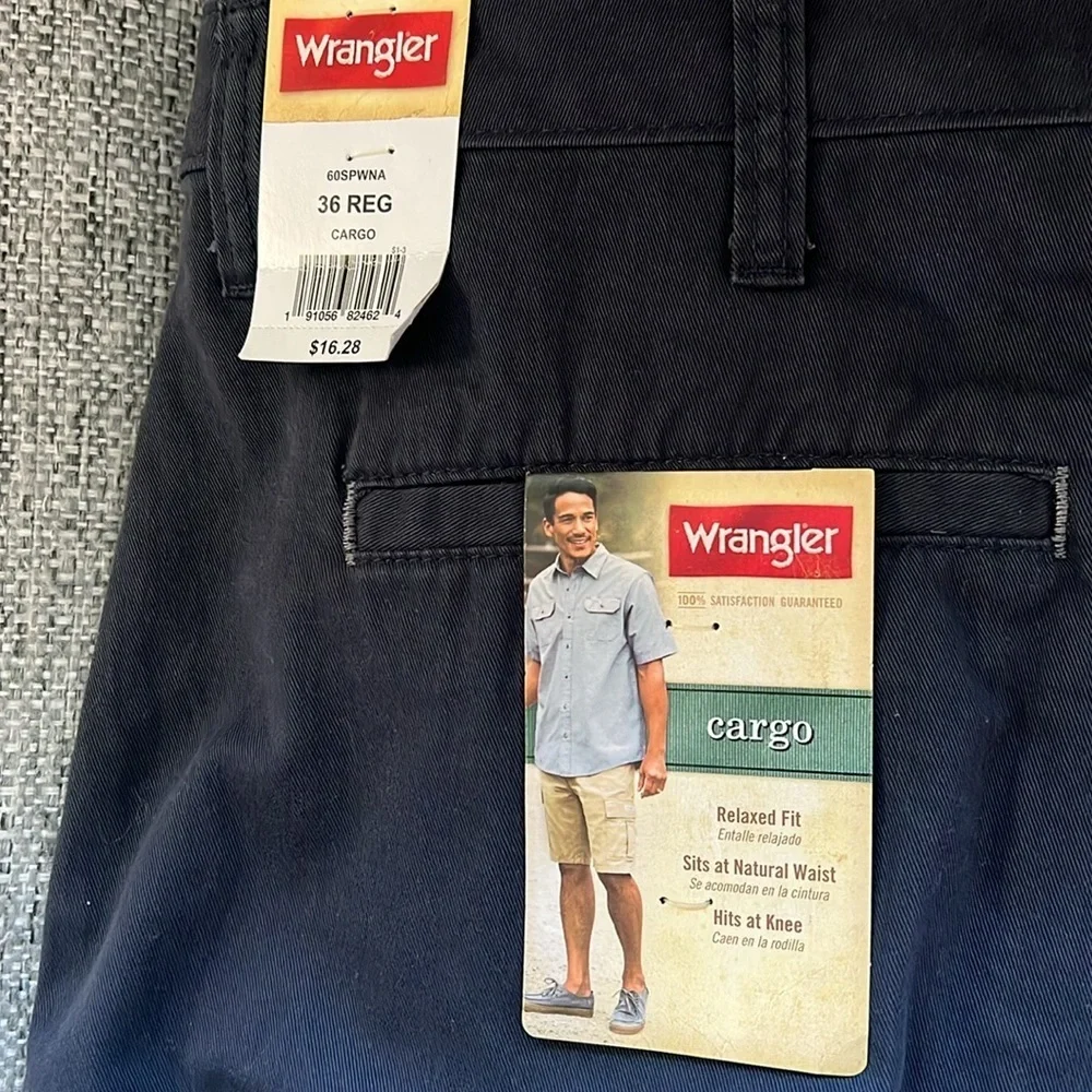 Wrangler Men's Dark Blue Cargo Shorts